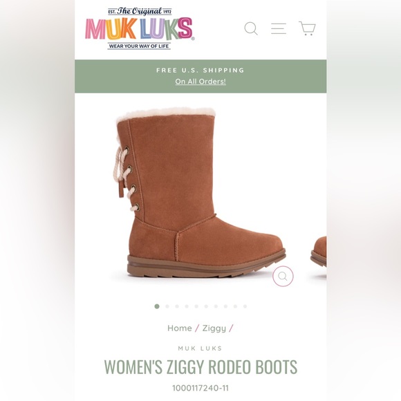 Muk Luks Ziggy Rodeo Suede Boot- Women’s Size 7.5-NWT - Picture 11 of 11